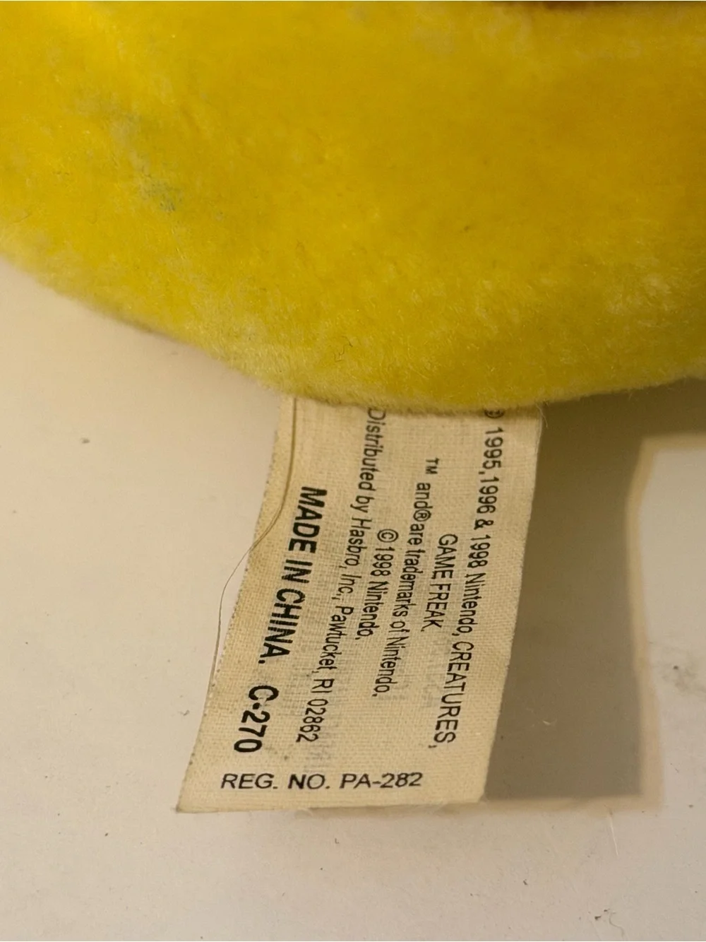 Vintage Pikachu Plush